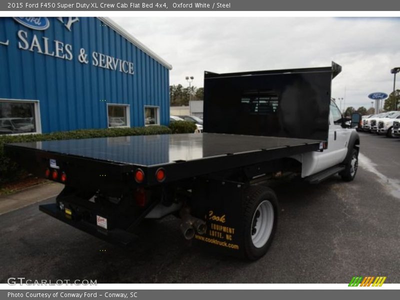 Oxford White / Steel 2015 Ford F450 Super Duty XL Crew Cab Flat Bed 4x4