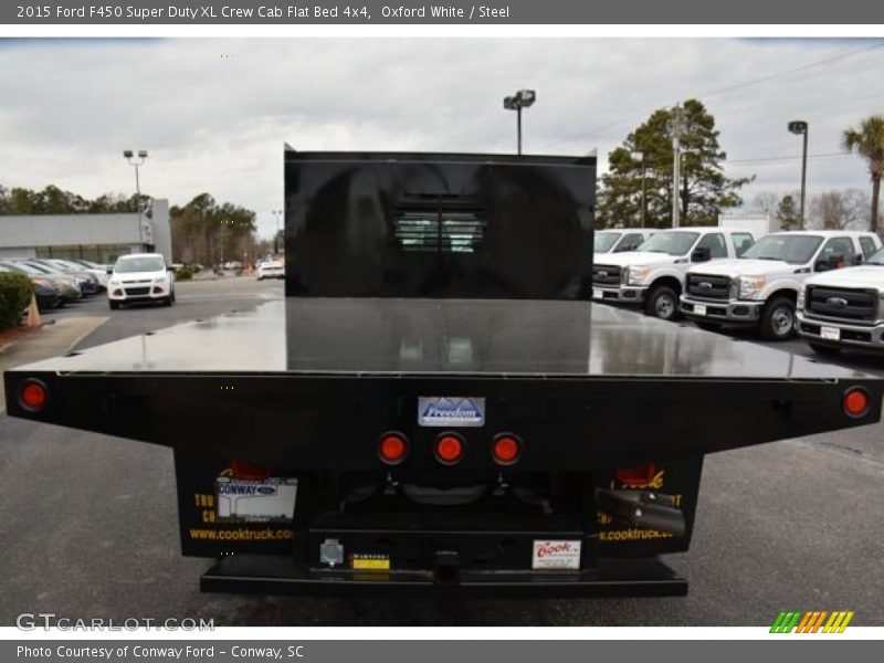 Oxford White / Steel 2015 Ford F450 Super Duty XL Crew Cab Flat Bed 4x4
