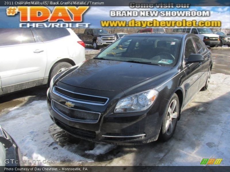 Black Granite Metallic / Titanium 2011 Chevrolet Malibu LS