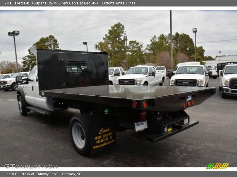  2015 F450 Super Duty XL Crew Cab Flat Bed 4x4 Oxford White
