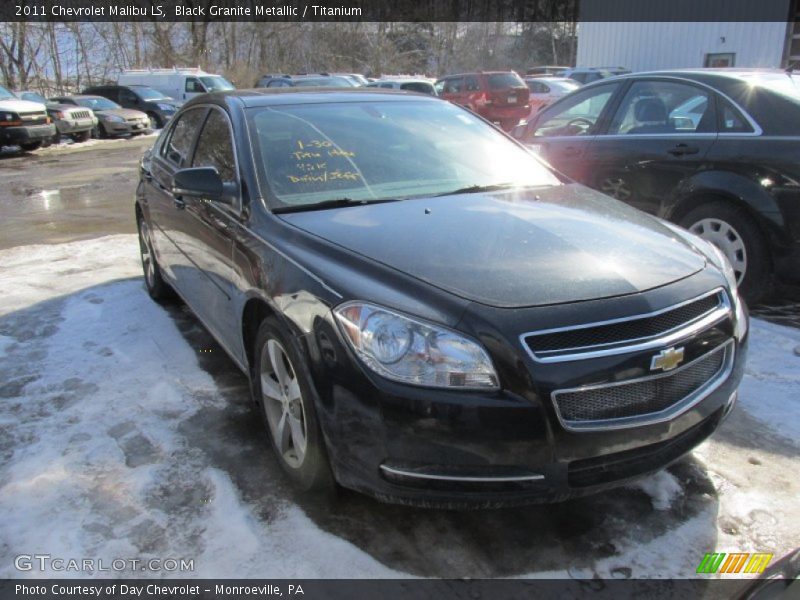 Black Granite Metallic / Titanium 2011 Chevrolet Malibu LS