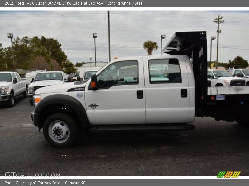  2015 F450 Super Duty XL Crew Cab Flat Bed 4x4 Oxford White