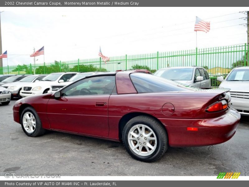 Monterey Maroon Metallic / Medium Gray 2002 Chevrolet Camaro Coupe