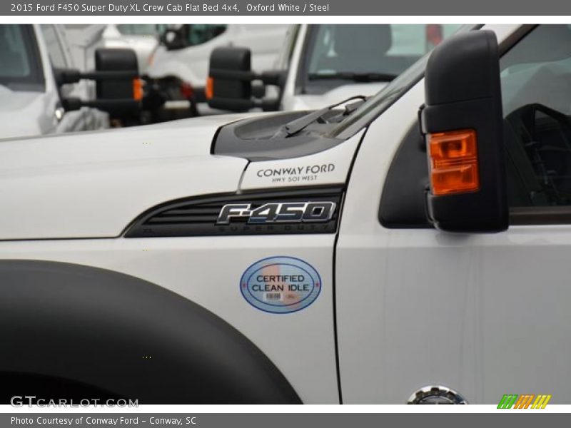 Oxford White / Steel 2015 Ford F450 Super Duty XL Crew Cab Flat Bed 4x4