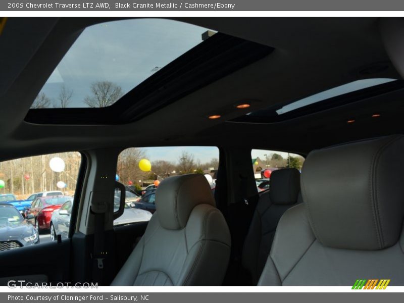 Black Granite Metallic / Cashmere/Ebony 2009 Chevrolet Traverse LTZ AWD
