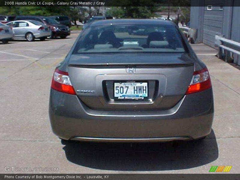 Galaxy Gray Metallic / Gray 2008 Honda Civic LX Coupe