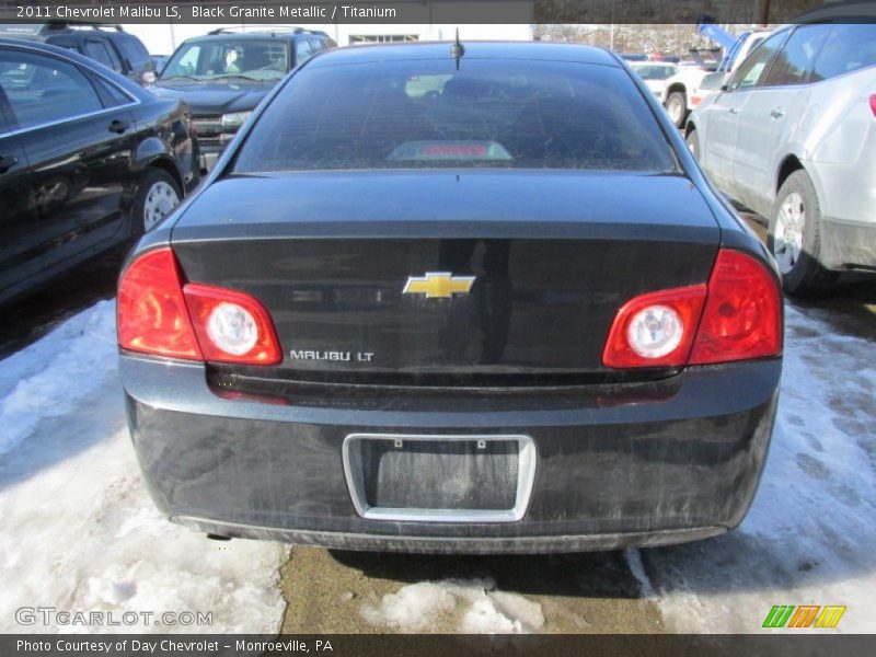 Black Granite Metallic / Titanium 2011 Chevrolet Malibu LS