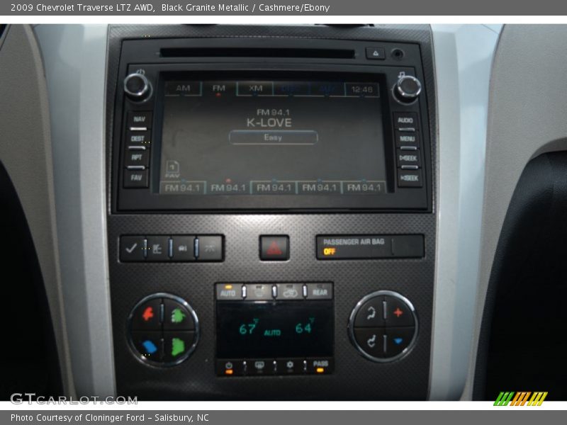 Black Granite Metallic / Cashmere/Ebony 2009 Chevrolet Traverse LTZ AWD