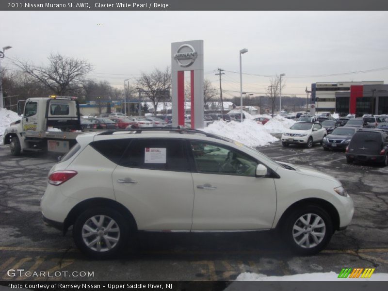 Glacier White Pearl / Beige 2011 Nissan Murano SL AWD