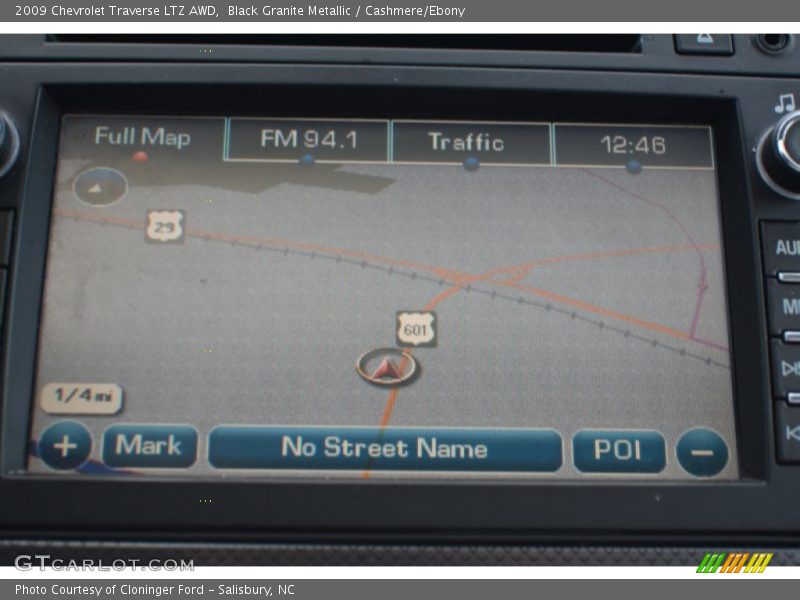 Black Granite Metallic / Cashmere/Ebony 2009 Chevrolet Traverse LTZ AWD