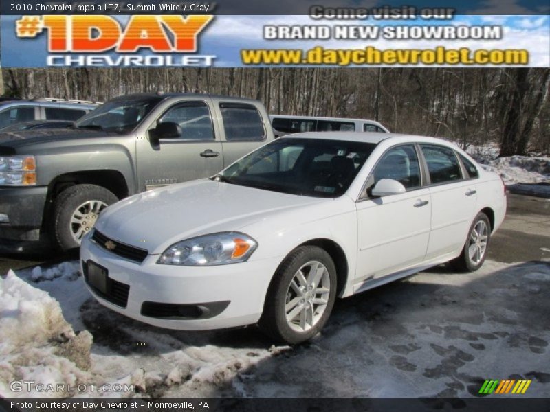 Summit White / Gray 2010 Chevrolet Impala LTZ