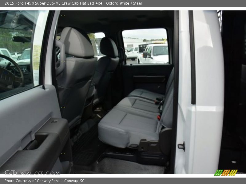 Oxford White / Steel 2015 Ford F450 Super Duty XL Crew Cab Flat Bed 4x4