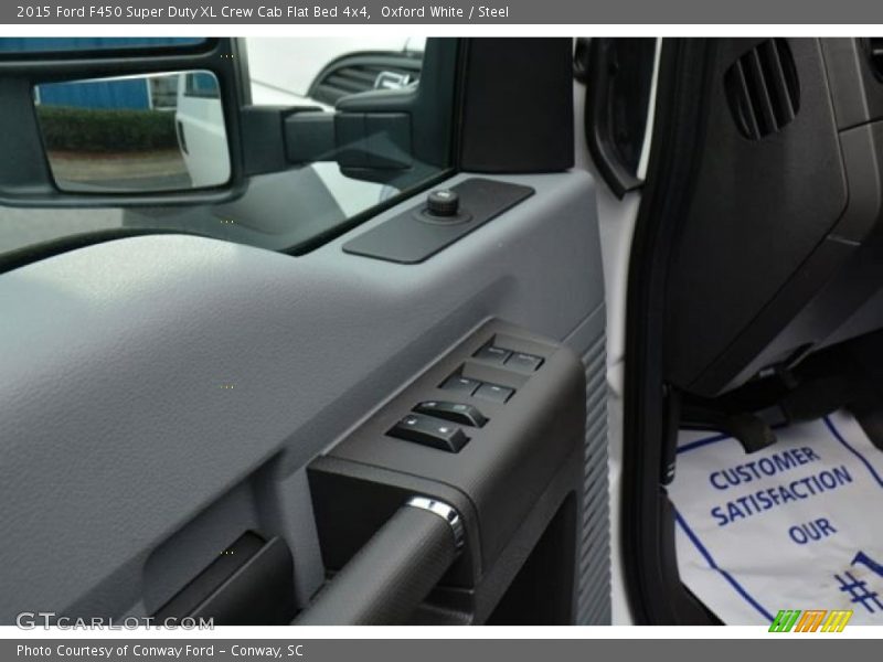 Oxford White / Steel 2015 Ford F450 Super Duty XL Crew Cab Flat Bed 4x4