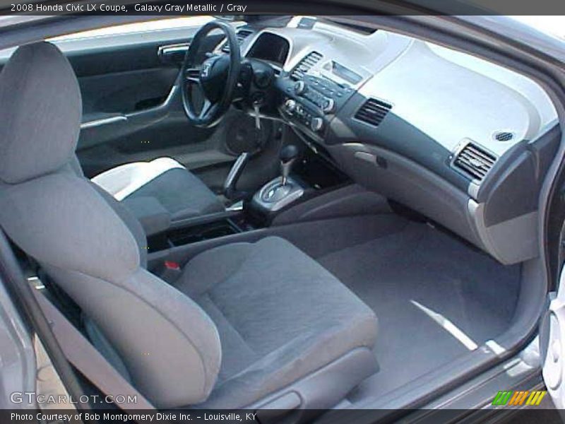 Galaxy Gray Metallic / Gray 2008 Honda Civic LX Coupe