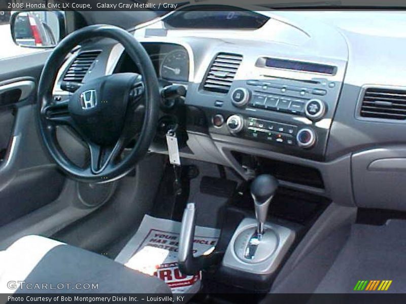 Galaxy Gray Metallic / Gray 2008 Honda Civic LX Coupe