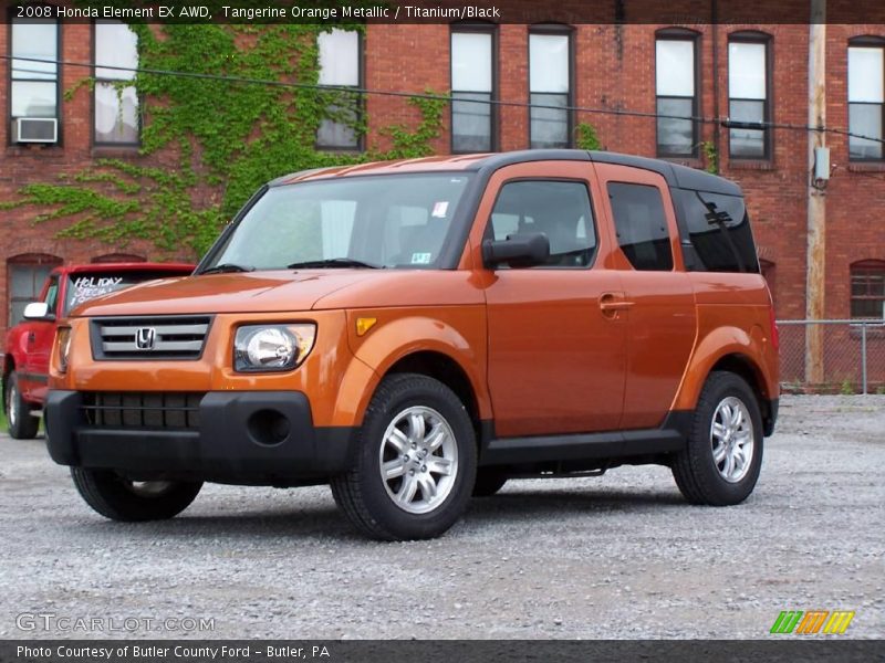 Tangerine Orange Metallic / Titanium/Black 2008 Honda Element EX AWD