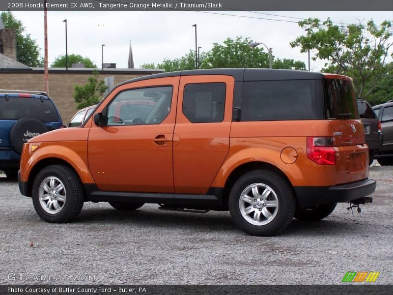 Tangerine Orange Metallic / Titanium/Black 2008 Honda Element EX AWD
