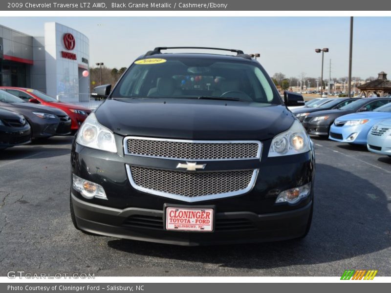Black Granite Metallic / Cashmere/Ebony 2009 Chevrolet Traverse LTZ AWD