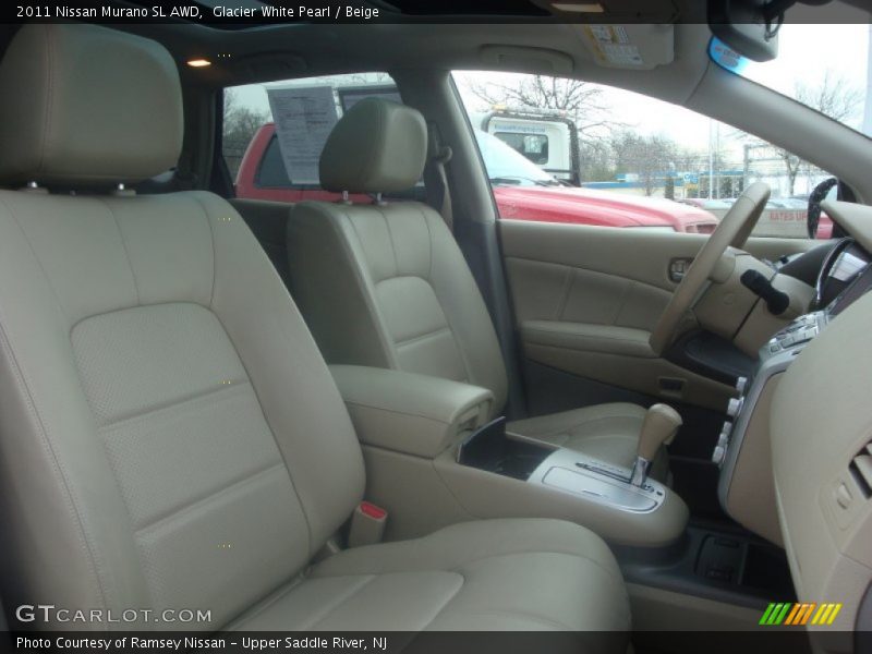 Glacier White Pearl / Beige 2011 Nissan Murano SL AWD