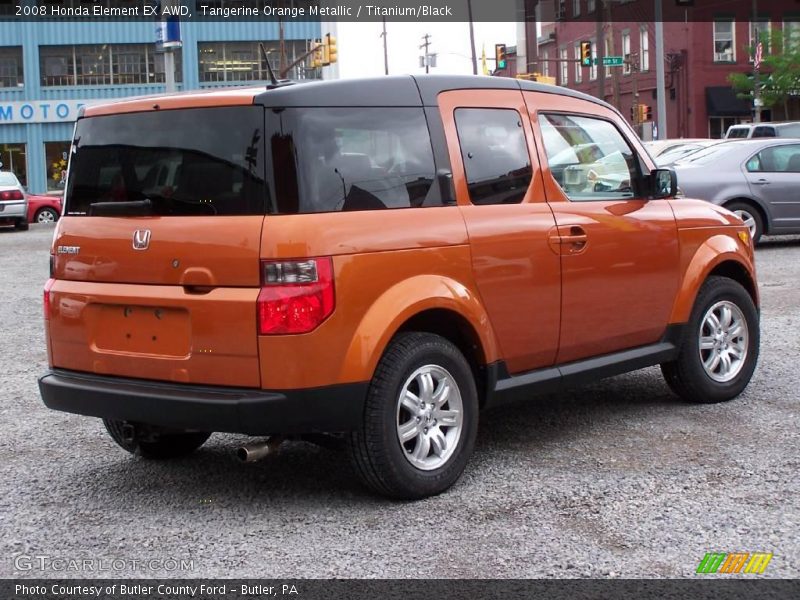 Tangerine Orange Metallic / Titanium/Black 2008 Honda Element EX AWD
