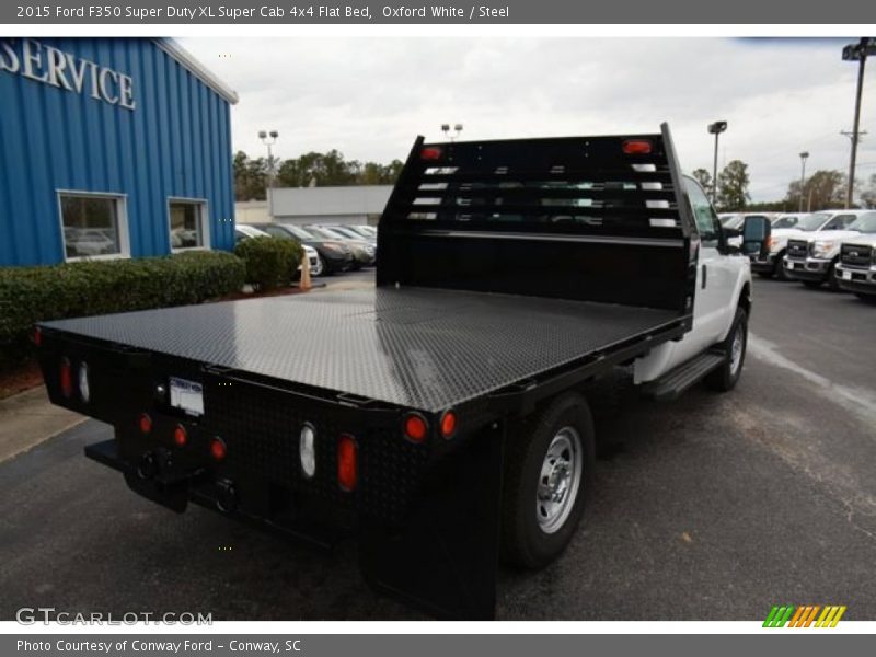 Oxford White / Steel 2015 Ford F350 Super Duty XL Super Cab 4x4 Flat Bed