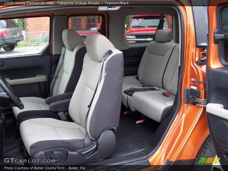 Tangerine Orange Metallic / Titanium/Black 2008 Honda Element EX AWD