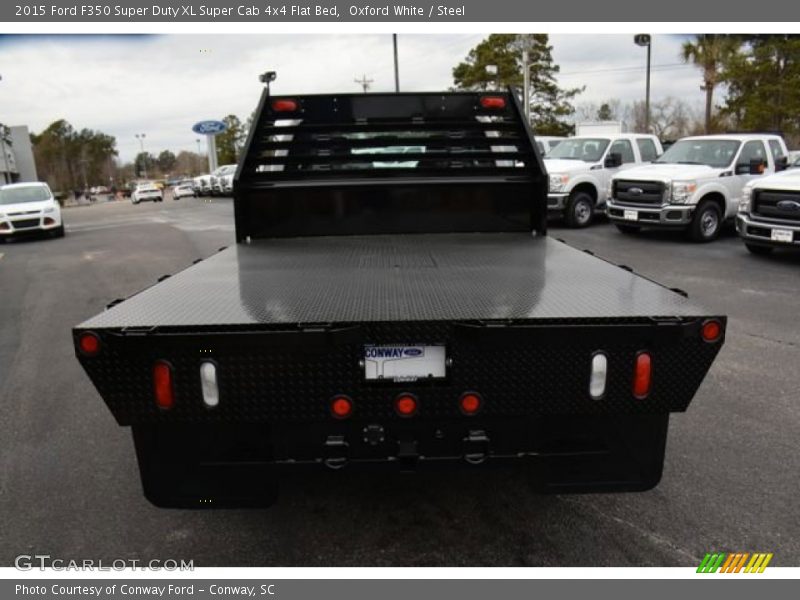Oxford White / Steel 2015 Ford F350 Super Duty XL Super Cab 4x4 Flat Bed