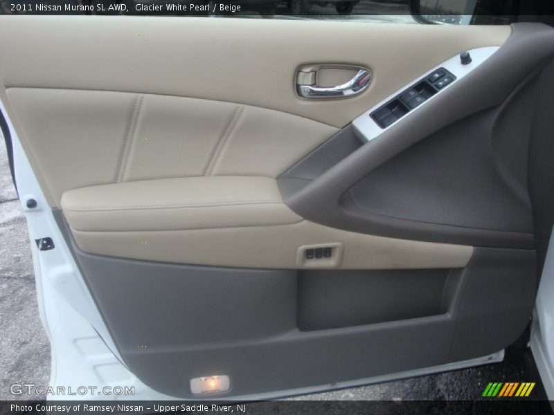 Glacier White Pearl / Beige 2011 Nissan Murano SL AWD