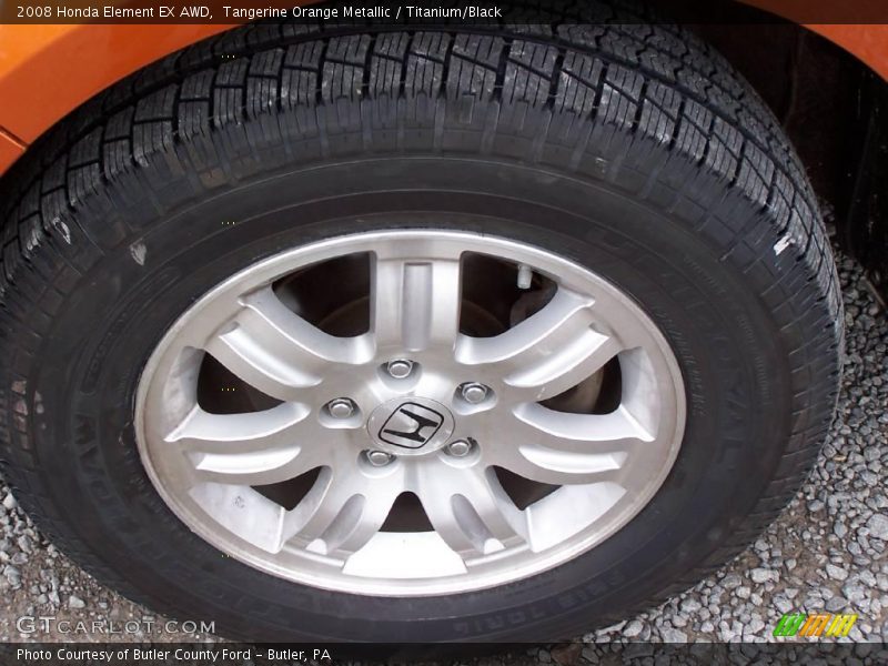Tangerine Orange Metallic / Titanium/Black 2008 Honda Element EX AWD