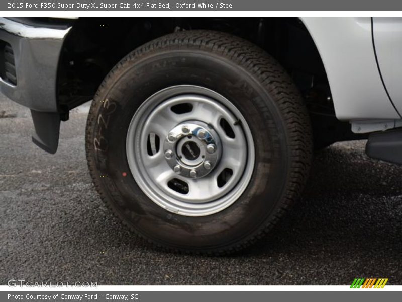 Oxford White / Steel 2015 Ford F350 Super Duty XL Super Cab 4x4 Flat Bed