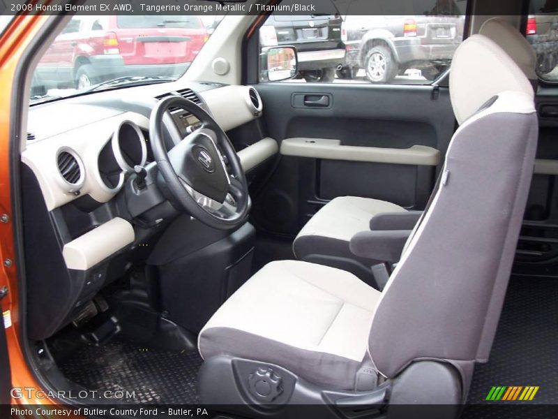 Tangerine Orange Metallic / Titanium/Black 2008 Honda Element EX AWD