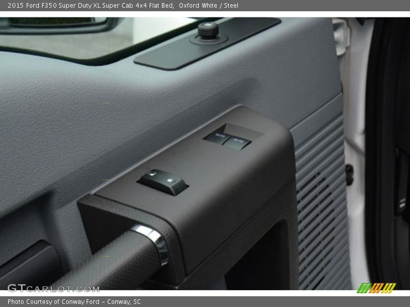 Oxford White / Steel 2015 Ford F350 Super Duty XL Super Cab 4x4 Flat Bed