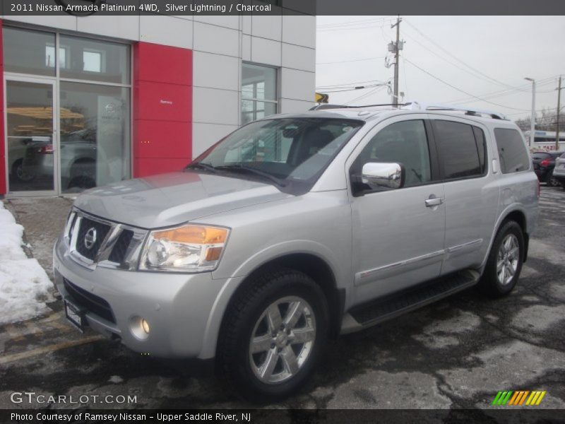 Silver Lightning / Charcoal 2011 Nissan Armada Platinum 4WD