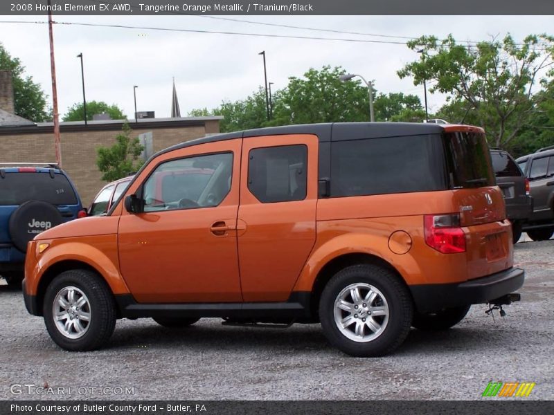 Tangerine Orange Metallic / Titanium/Black 2008 Honda Element EX AWD