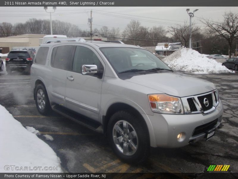 Silver Lightning / Charcoal 2011 Nissan Armada Platinum 4WD