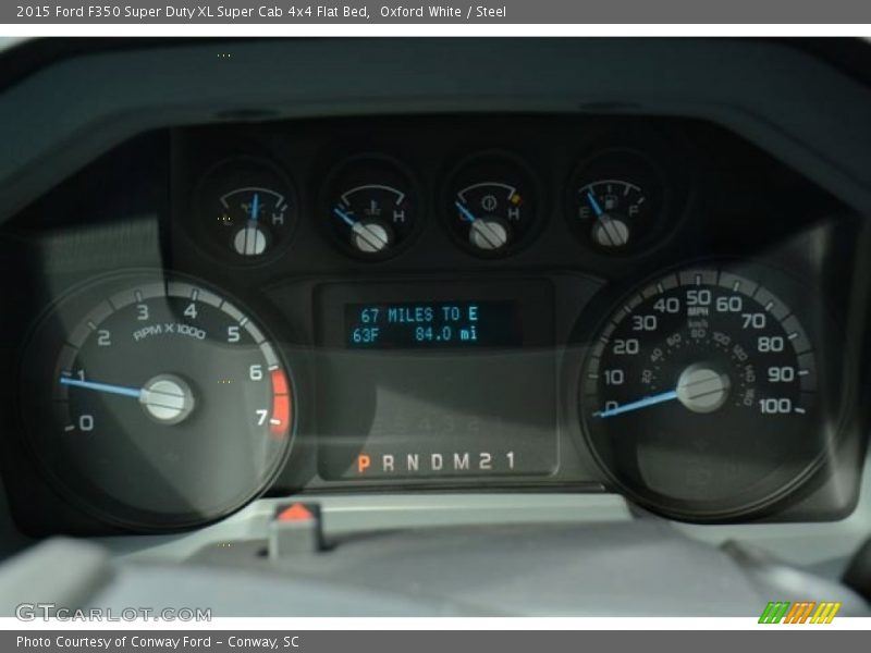 Oxford White / Steel 2015 Ford F350 Super Duty XL Super Cab 4x4 Flat Bed