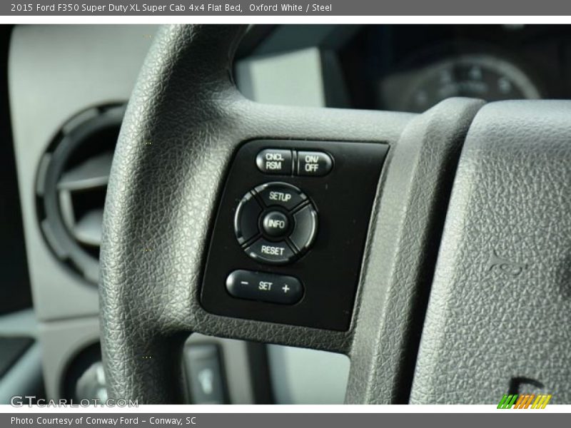 Oxford White / Steel 2015 Ford F350 Super Duty XL Super Cab 4x4 Flat Bed