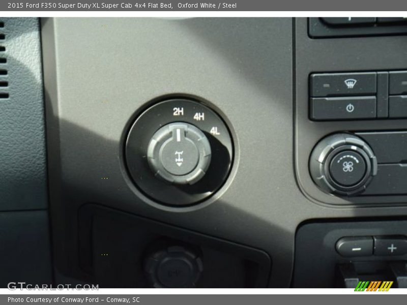Oxford White / Steel 2015 Ford F350 Super Duty XL Super Cab 4x4 Flat Bed
