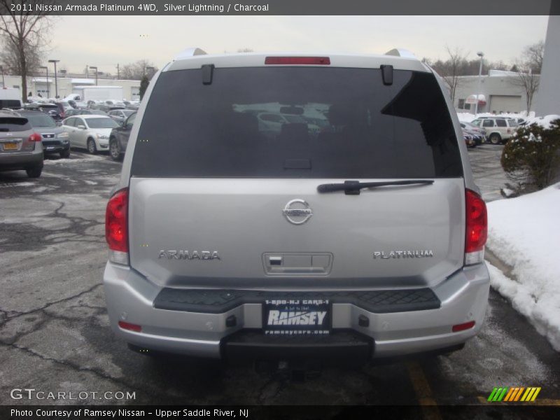 Silver Lightning / Charcoal 2011 Nissan Armada Platinum 4WD
