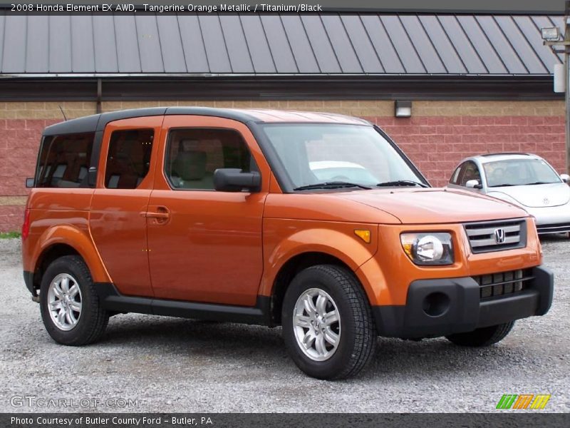 Tangerine Orange Metallic / Titanium/Black 2008 Honda Element EX AWD