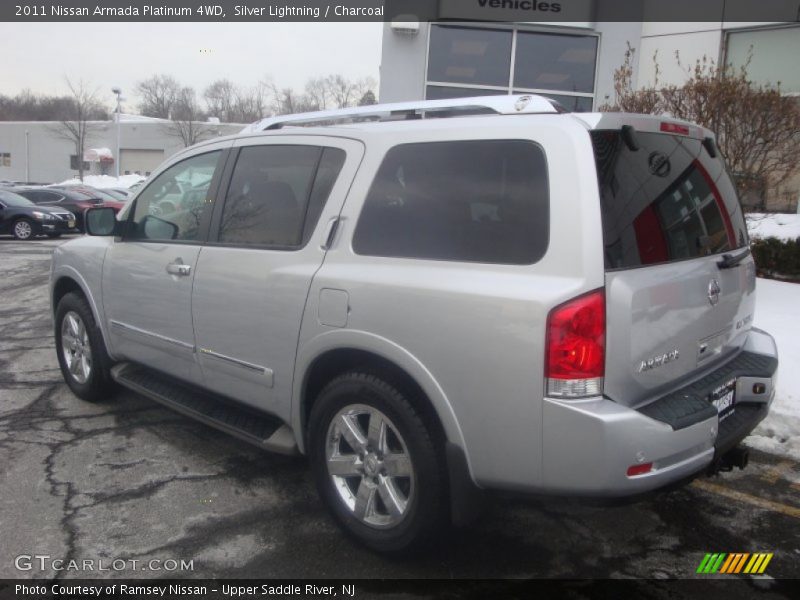 Silver Lightning / Charcoal 2011 Nissan Armada Platinum 4WD