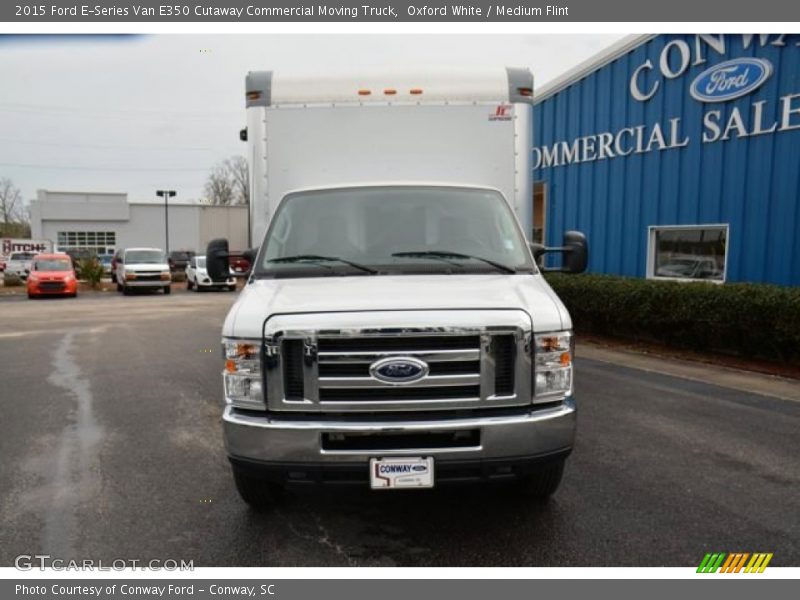 Oxford White / Medium Flint 2015 Ford E-Series Van E350 Cutaway Commercial Moving Truck