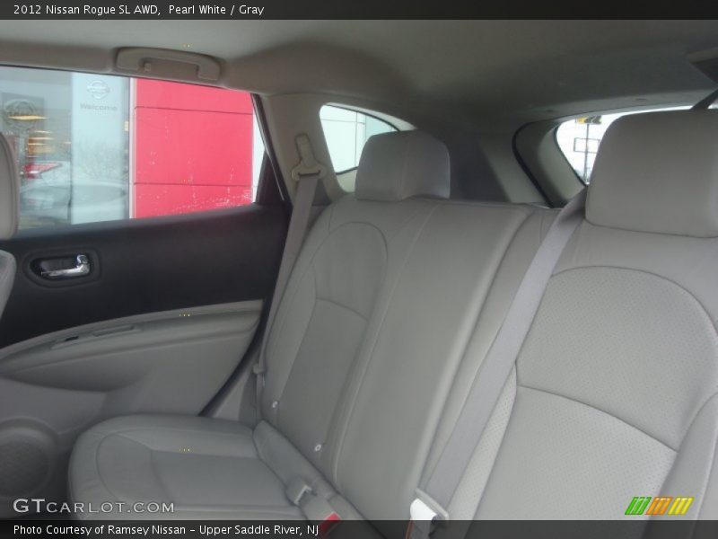 Pearl White / Gray 2012 Nissan Rogue SL AWD