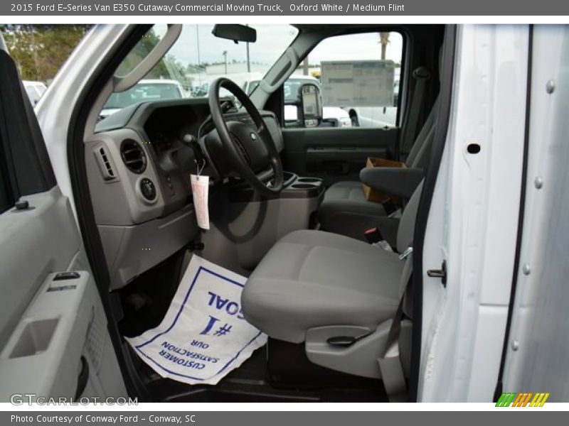  2015 E-Series Van E350 Cutaway Commercial Moving Truck Medium Flint Interior