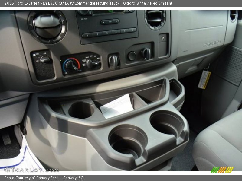 Oxford White / Medium Flint 2015 Ford E-Series Van E350 Cutaway Commercial Moving Truck
