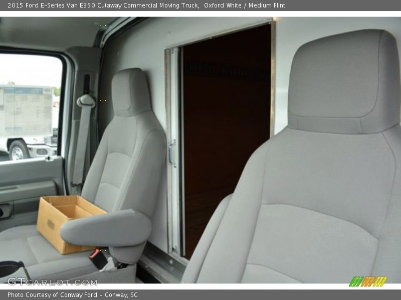 Oxford White / Medium Flint 2015 Ford E-Series Van E350 Cutaway Commercial Moving Truck