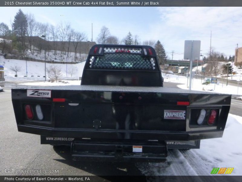 Summit White / Jet Black 2015 Chevrolet Silverado 3500HD WT Crew Cab 4x4 Flat Bed