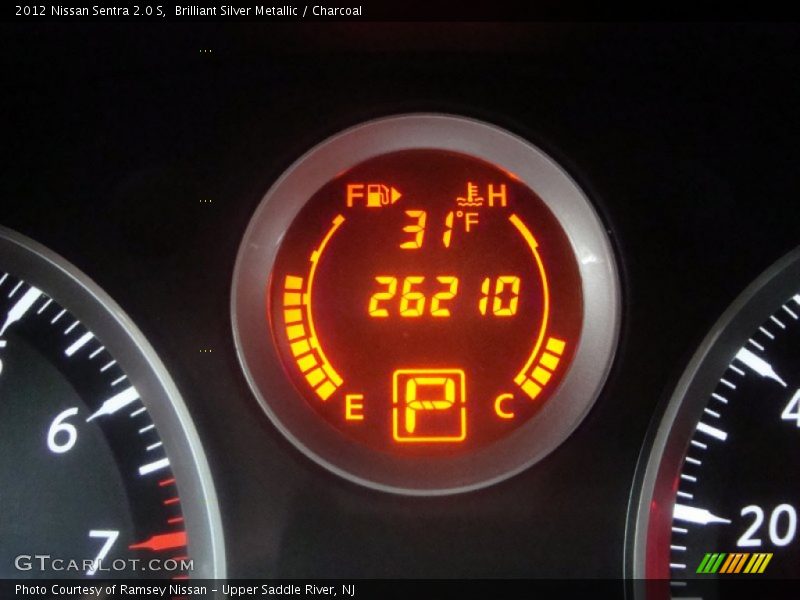 Brilliant Silver Metallic / Charcoal 2012 Nissan Sentra 2.0 S