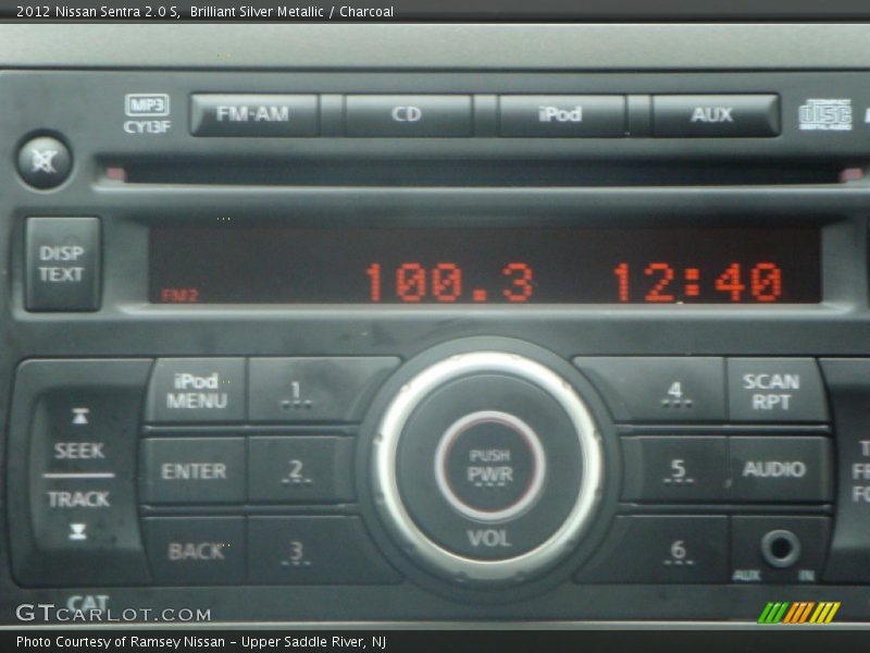 Brilliant Silver Metallic / Charcoal 2012 Nissan Sentra 2.0 S