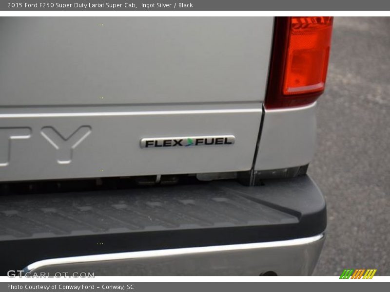 Ingot Silver / Black 2015 Ford F250 Super Duty Lariat Super Cab